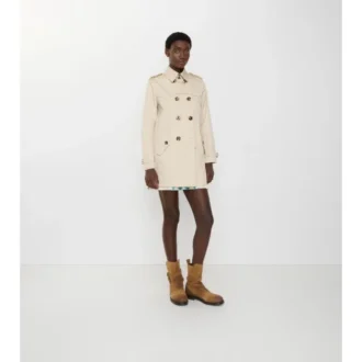 Krótki Summerside Gabardine Trench Coat 