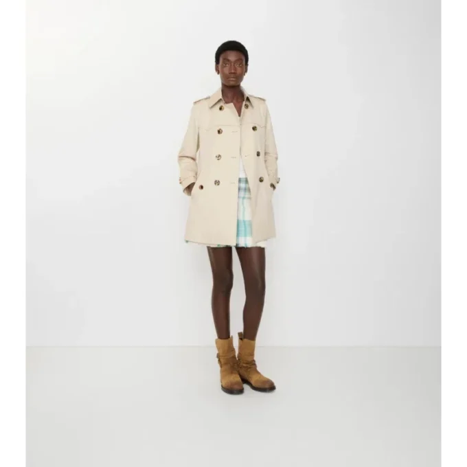 Krótki Summerside Gabardine Trench Coat 