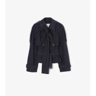 Krótki Trench Coat Trerose z płótna