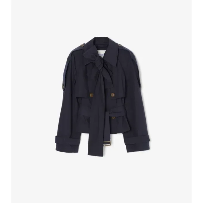 Krótki Trench Coat Trerose z płótna