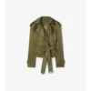 Krótki Trench Coat z mieszanki nylonu