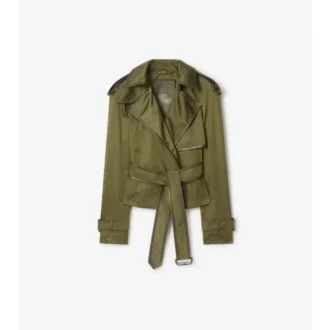 Krótki Trench Coat z mieszanki nylonu