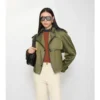 Krótki Trench Coat z mieszanki nylonu