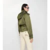 Krótki Trench Coat z mieszanki nylonu