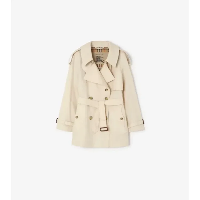 Krótki Tropical Gabardine Fitzrovia Trench Coat