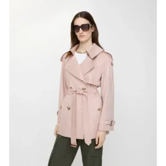 Krótki Tropical Gabardine Fitzrovia Trench Coat