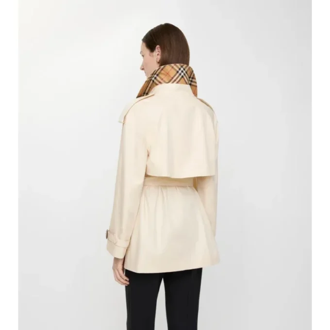 Krótki Tropical Gabardine Fitzrovia Trench Coat