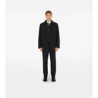 Krótki wełniany Car Coat