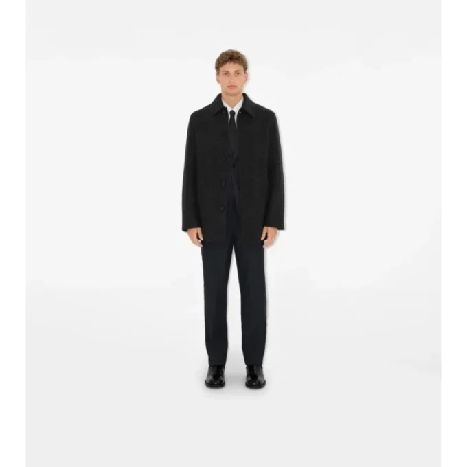 Krótki wełniany Car Coat