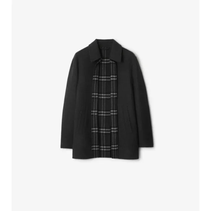 Krótki wełniany Car Coat