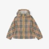 Kurtka z kapturem z bawełny Vintage Check w stylu vintage