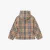 Kurtka z kapturem z bawełny Vintage Check w stylu vintage