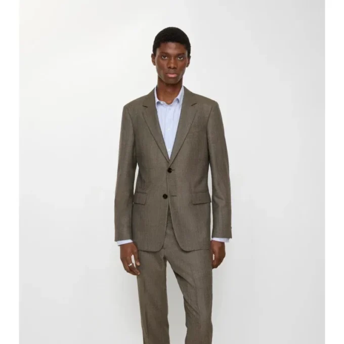 Kurtka z wełny typu „sharkskin” Kurtka z wełny typu „sharkskin”
