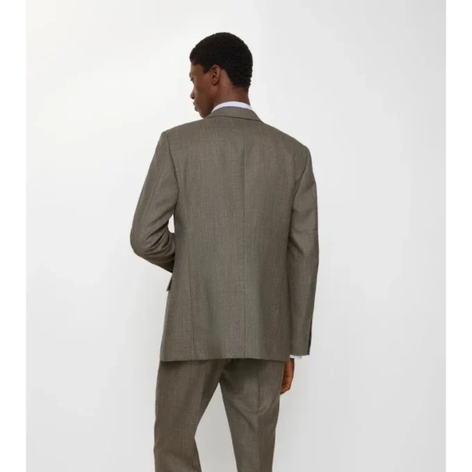 Kurtka z wełny typu „sharkskin” Kurtka z wełny typu „sharkskin”