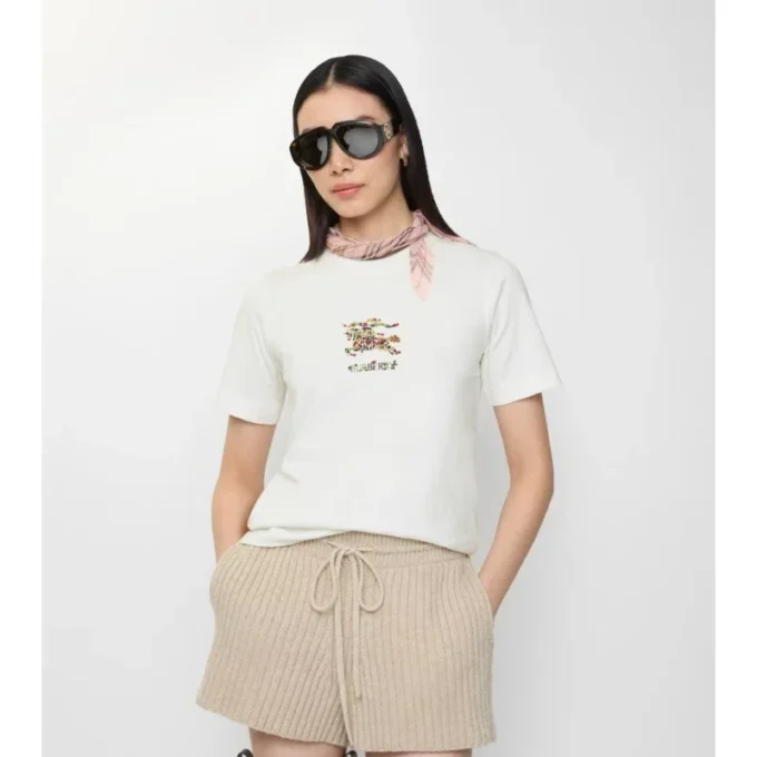 Kwiatowa bawełniana T-shirt EKD Kwiatowa bawełniana T-shirt EKD