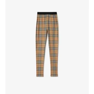 Legginsy z elastycznego dżerseju w kratę Legginsy z elastycznego dżerseju w kratę