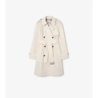 Lekki Belgravia Trench Coat o średniej długości z bawełny Lekki Belgravia Trench Coat o średniej długości z bawełny
