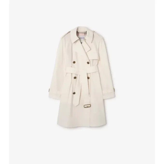 Lekki Belgravia Trench Coat o średniej długości z bawełny Lekki Belgravia Trench Coat o średniej długości z bawełny
