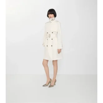 Lekki Belgravia Trench Coat o średniej długości z bawełny Lekki Belgravia Trench Coat o średniej długości z bawełny
