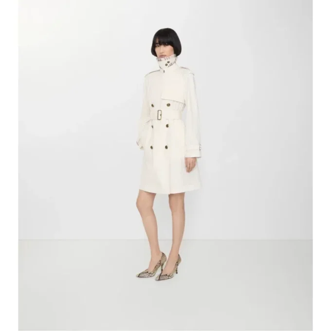 Lekki Belgravia Trench Coat o średniej długości z bawełny Lekki Belgravia Trench Coat o średniej długości z bawełny
