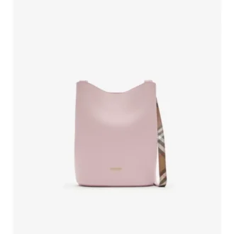 Mała skórzana torebka typu bucket