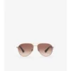 Metalowe okulary przeciwsłoneczne typu aviator Metalowe okulary przeciwsłoneczne typu aviator