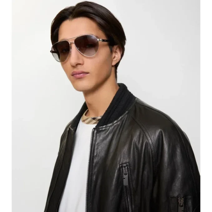 Metalowe okulary przeciwsłoneczne typu aviator