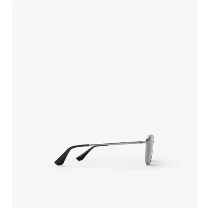 Metalowe okulary przeciwsłoneczne w kratkę Metalowe okulary przeciwsłoneczne w kratkę