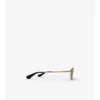 Metalowe okulary przeciwsłoneczne w kształcie owalu