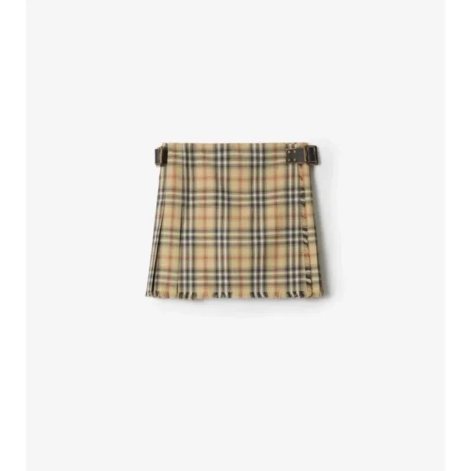 Mini kilt z wełny w kratę Mini kilt z wełny w kratę