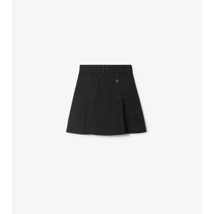 Mini spódniczka trenczowa z Gabardine
