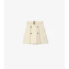 Mini spódniczka trenczowa z Gabardine