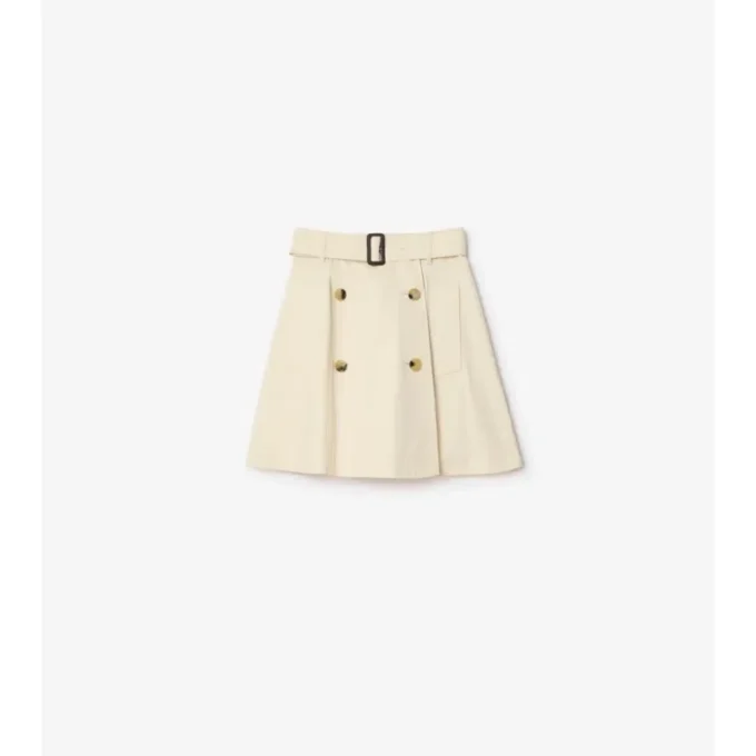 Mini spódniczka trenczowa z Gabardine