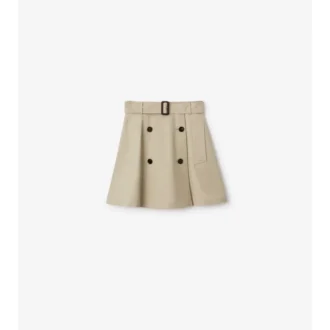 Mini spódniczka trenczowa z Gabardine
