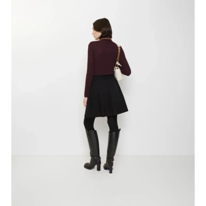 Mini spódniczka trenczowa z Gabardine