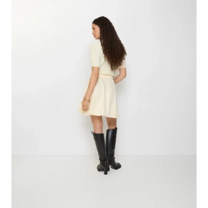 Mini spódniczka trenczowa z Gabardine