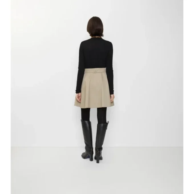 Mini spódniczka trenczowa z Gabardine Mini spódniczka trenczowa z Gabardine