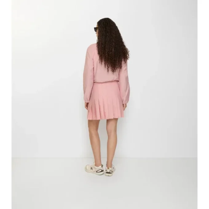 Mini spódniczka z plisowanego, elastycznego nylonu