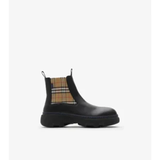 Niskie skórzane buty Chelsea