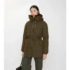 Parka z Gabardine z wykończeniem z owczej skóry
