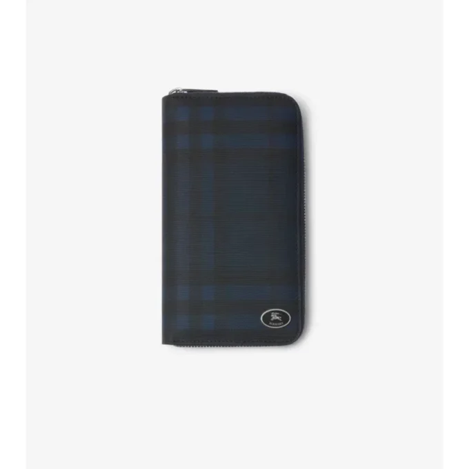 Portfel z zamkiem błyskawicznym w kratkę Burberry Portfel z zamkiem błyskawicznym w kratkę Burberry