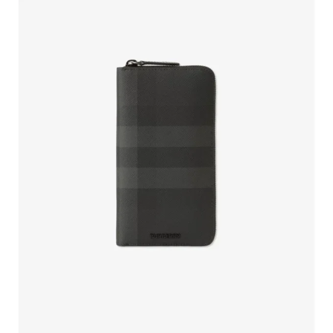 Portfel z zamkiem błyskawicznym w kratkę Burberry Portfel z zamkiem błyskawicznym w kratkę Burberry