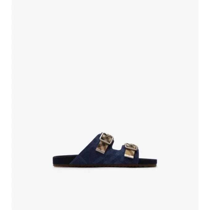 Sandały Urchin z jeansu w kratę Sandały Urchin z jeansu w kratę