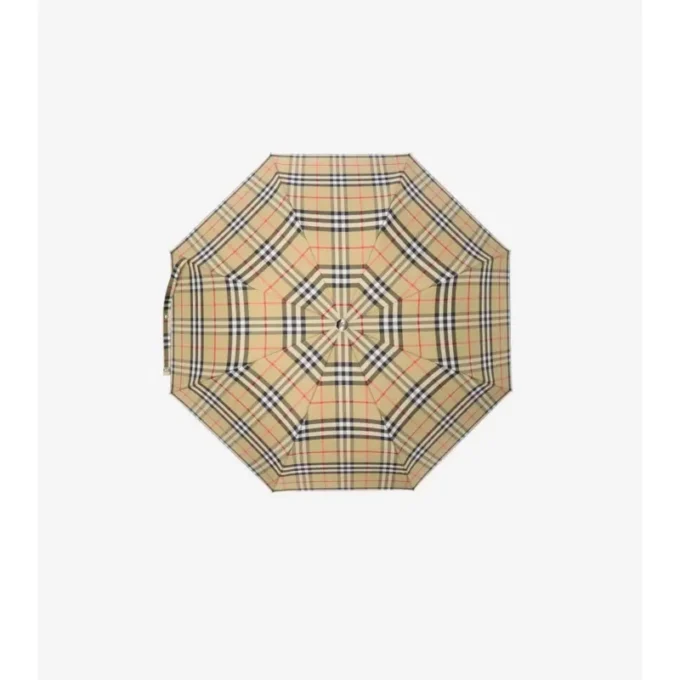 Składany parasol w kratkę