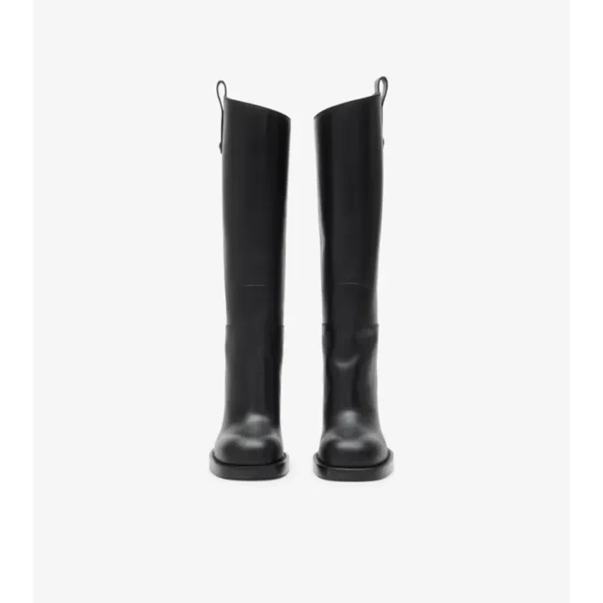 Skórzane buty Cavalier na obcasie