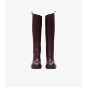 Skórzane buty Cavalier na obcasie