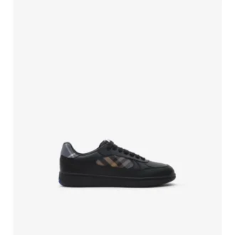 Skórzane Sneakersy Terrace w kratkę 