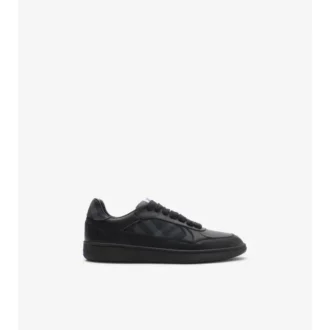 Skórzane Sneakersy Terrace w kratkę 