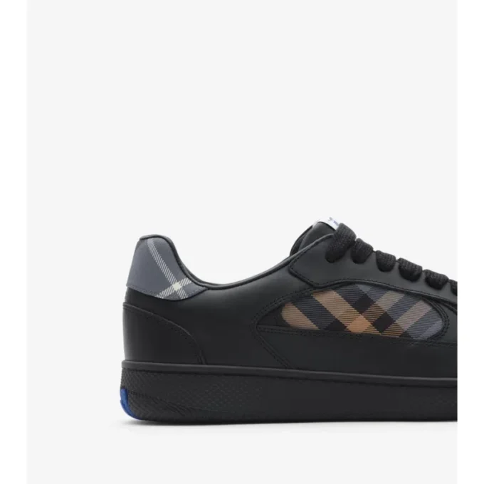 Skórzane Sneakersy Terrace w kratkę 
