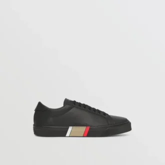Skórzane Sneakersy z paskami